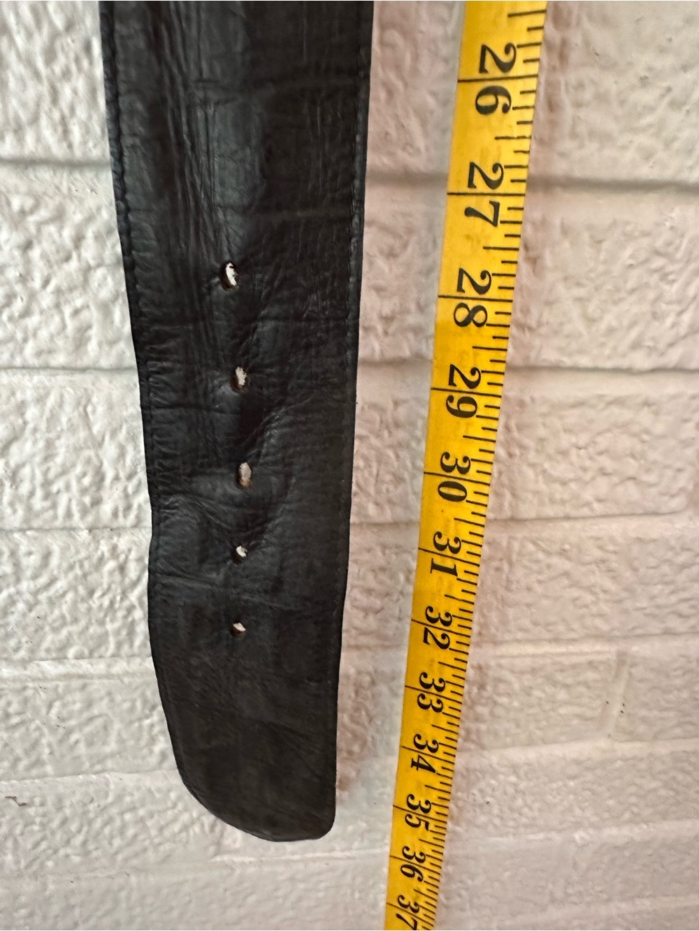 UNIQUE VINTAGE FOB TRADING LEATHER WAIST BELT - Picture 7 of 7
